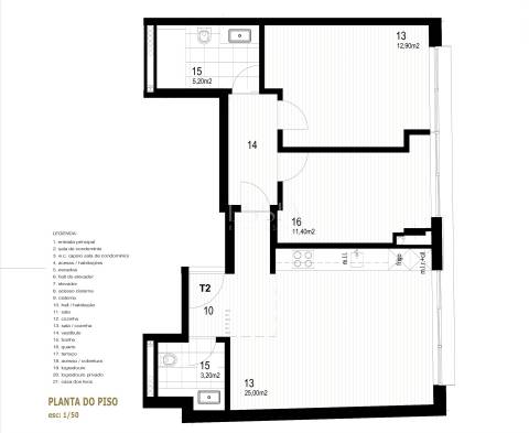 Apartamento T2 próximo à Rotunda da Boavista, Porto