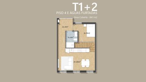 Apartamento T1+2 Duplex no Bonfim, Porto