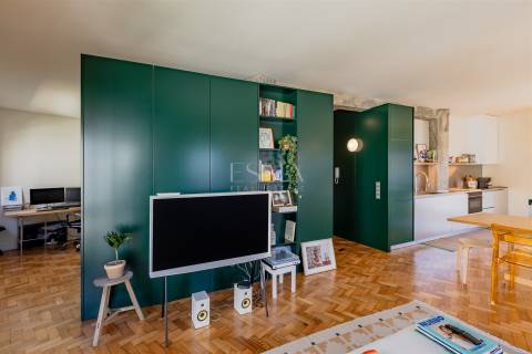 Apartamento T1+1 Remodelado para Arrendar na Boavista