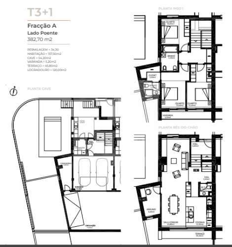 Moradia T3, geminada com piscina aquecida em opção