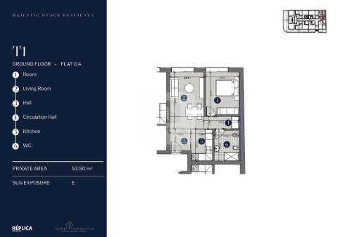 Apartamento T1 com lugar de garagem à Praia de Canidelo