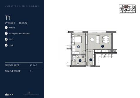 Apartamento T1 com lugar de garagem à Praia de Canidelo