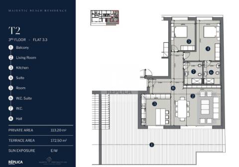 Apartamento T2 com rooftop à Praia de Canidelo