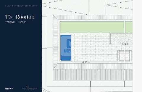 Apartamento T3 com rooftop à Praia de Canidelo