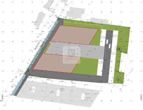 Terreno com PIP aprovado para construção em altura na Rua do Pinhal em Canelas