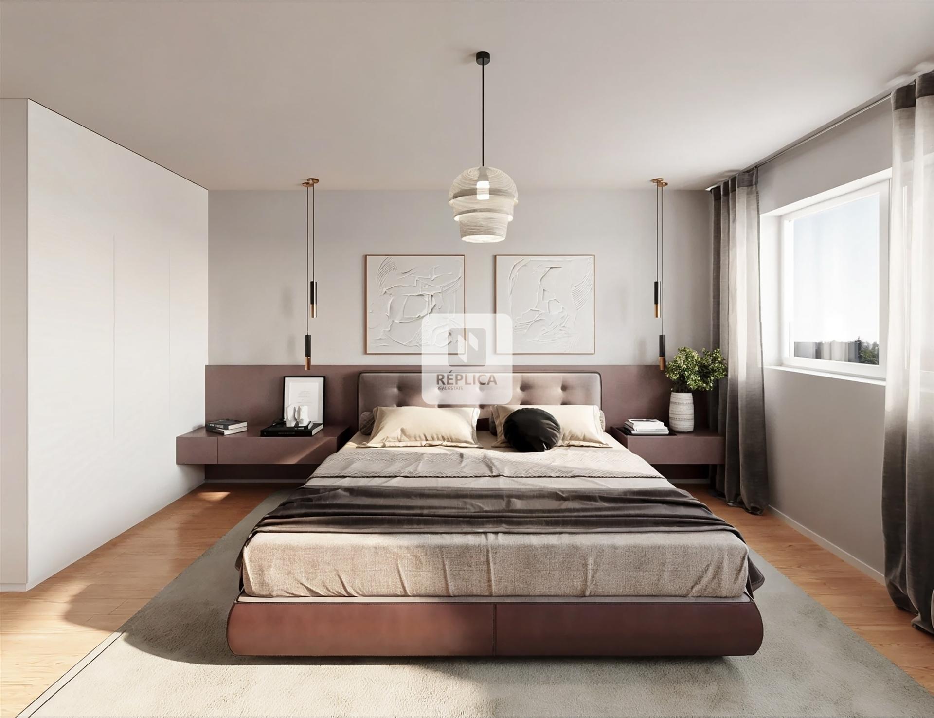 Apartamento T1 com 2 terraços em Canidelo