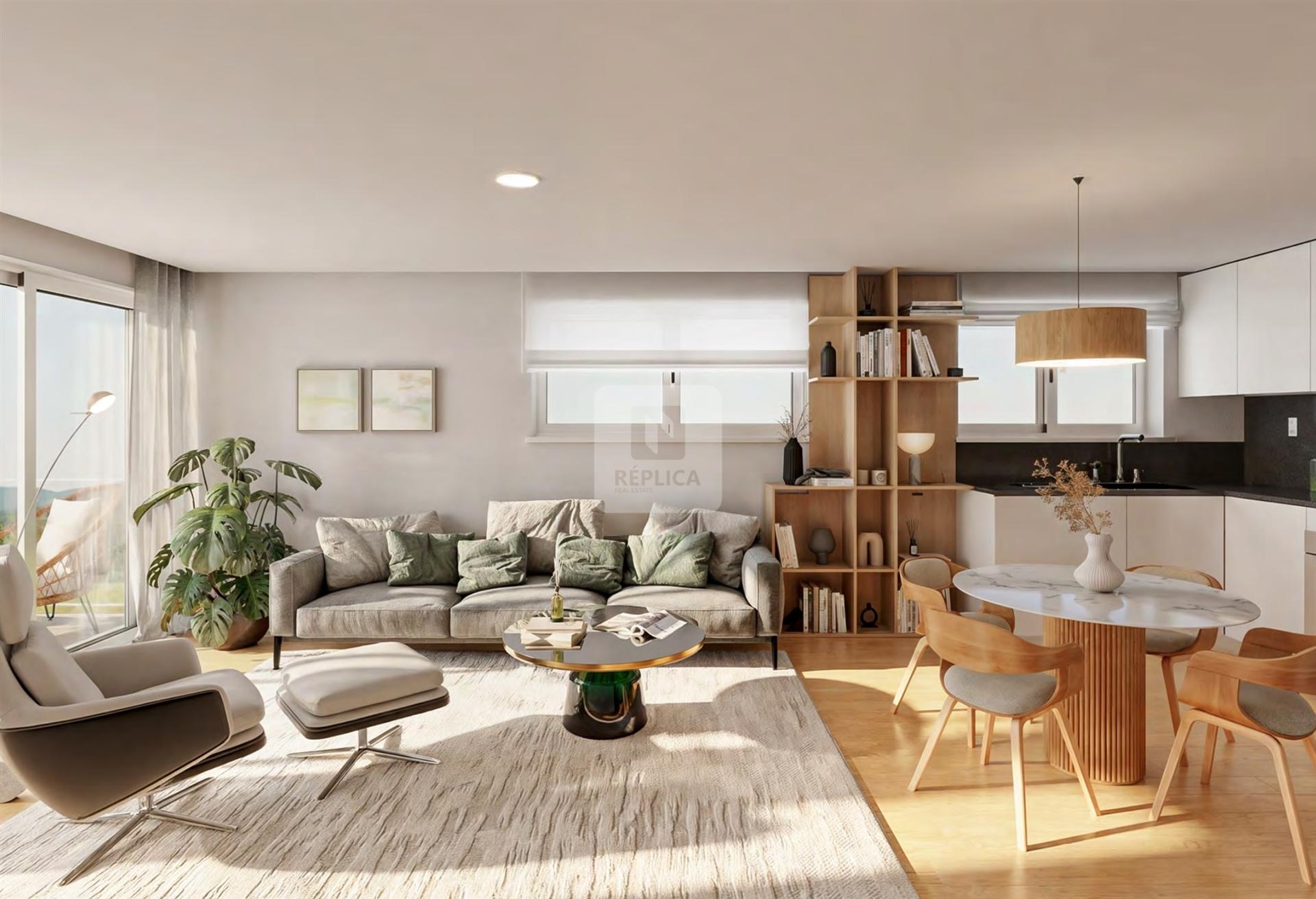 Apartamento T1 com 2 Terraços em Canidelo no Arrábida Green Avenue