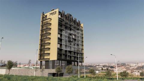 Apartamento T0 com Varanda e Garagem à Venda no D´Ouro Tower