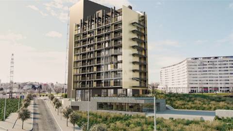 Apartamento T0 com Varanda e Garagem à Venda no D´Ouro Tower