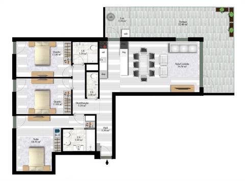 Apartamento T3  - Novo