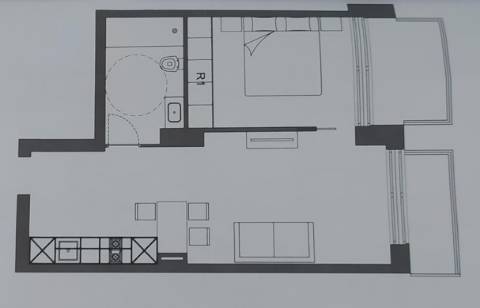 Arrendamento - Moderno Apartamento T1 - Cais da Fonte Nova.
