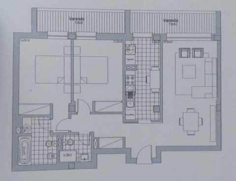 Apartamento T2 Mobilado - Centro de Aveiro