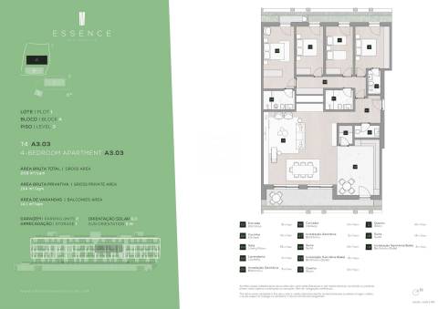 Apartamento T4 com Varanda