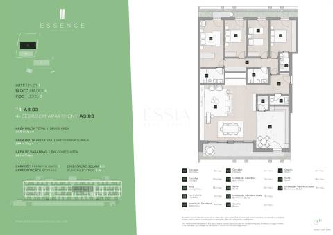 Apartamento T4 com Varanda