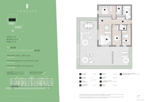 Apartamento T3 com Terraço