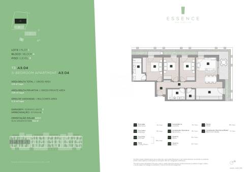 Apartamento T3 com Varanda