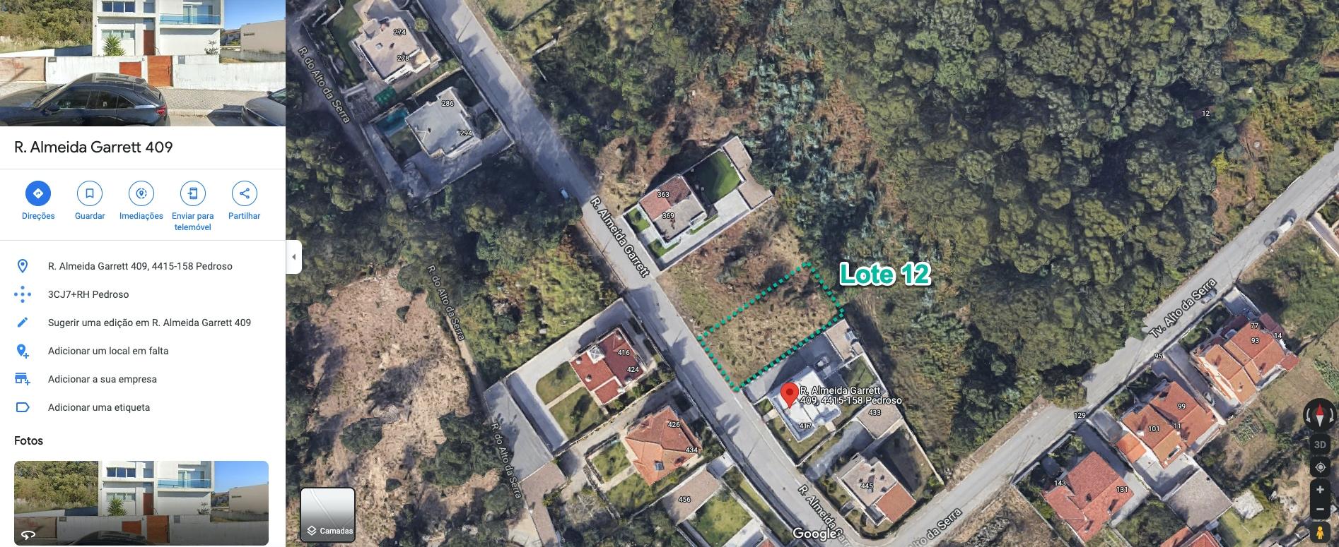 Lote de Terreno T4 DUPLEX Venda em Pedroso e Seixezelo,Vila Nova de Gaia