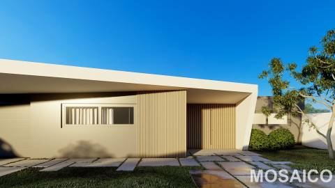 Lote para Moradia V3 térrea de 3 frentes, com piscina, em CANIDELO para VENDA