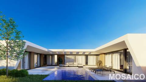 Lote para Moradia V3 térrea de 3 frentes, com piscina, em CANIDELO para VENDA