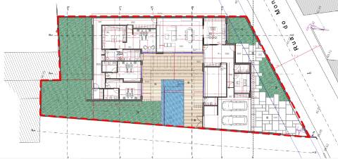 Lote para Moradia V3 térrea de 3 frentes, com piscina, em CANIDELO para VENDA