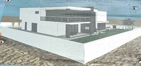 Magnífica moradia T4 em construção, res do chão,1º andar, isolada no Centro de Vagos.