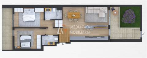 Apartamento T2 na Praia da Barra