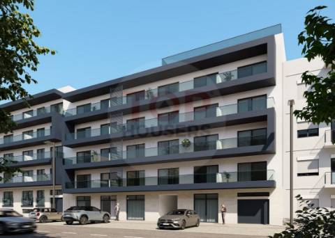 Apartamento T2 Novo com piscina no terraço e garagem - Olhão
