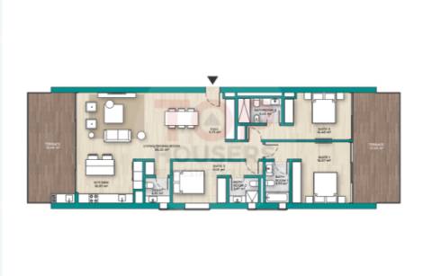 Apartamento T3 em condominio fechado de luxo
