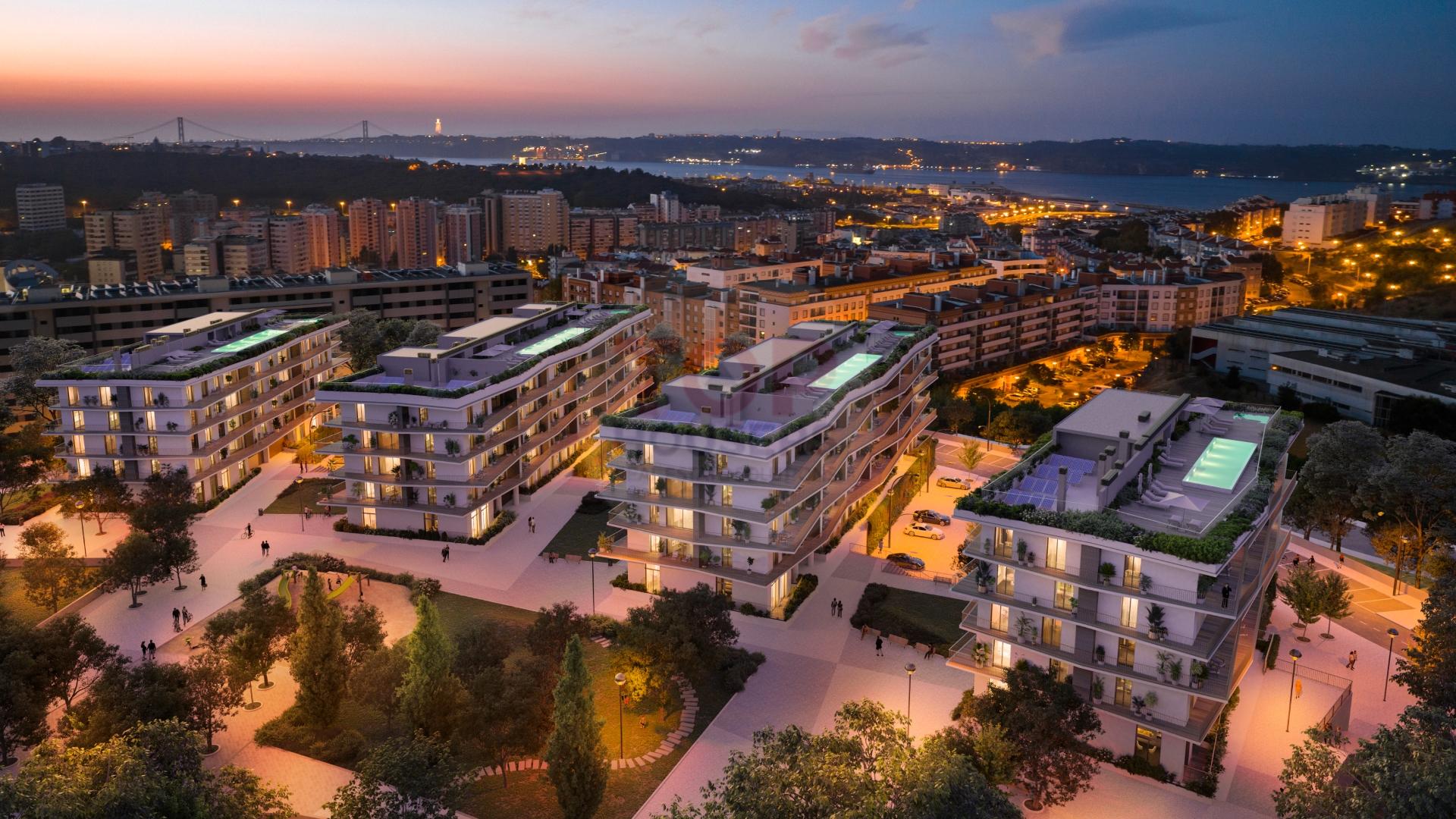 Apartamento T3 em condominio de luxo