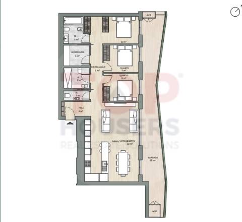 Apartamento T3 em condominio de luxo