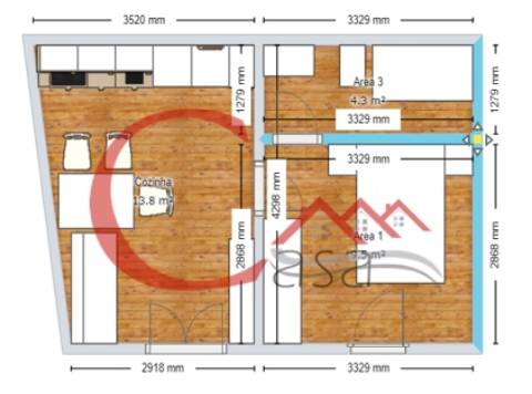 Apartamento T1 Venda em Covilhã e Canhoso,Covilhã