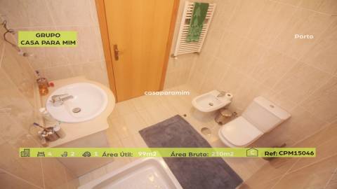 CPM20402 Apt T5 Duplex com Box 298.500€, perto metro Varanda, próximo ao Estádio do Dragão, Porto