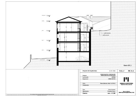 Prédio para reabilitação no Centro Histórico de Sintra.