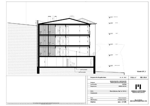 Prédio para reabilitação no Centro Histórico de Sintra.