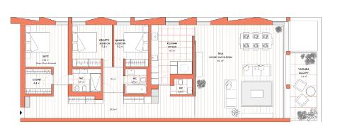 Apartamento T3 no The Coral com Varanda e 3 Lugares de Garagem na Gandarinha - Cascais