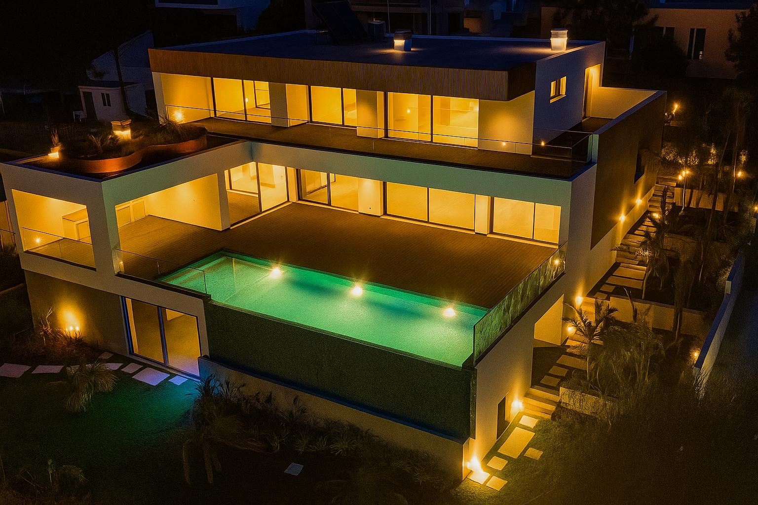 Moradia Contemporânea T5 com Piscina Infinita &#124; Cascais