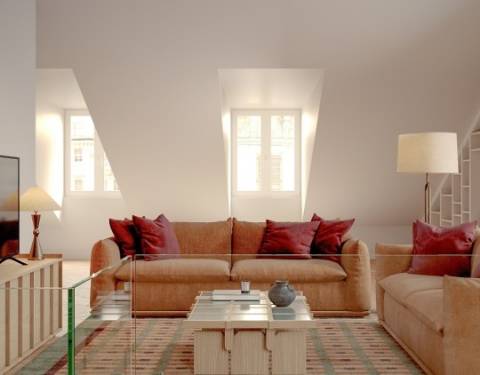 T3 Penthouse, uma joia íntima no coração da Baixa.