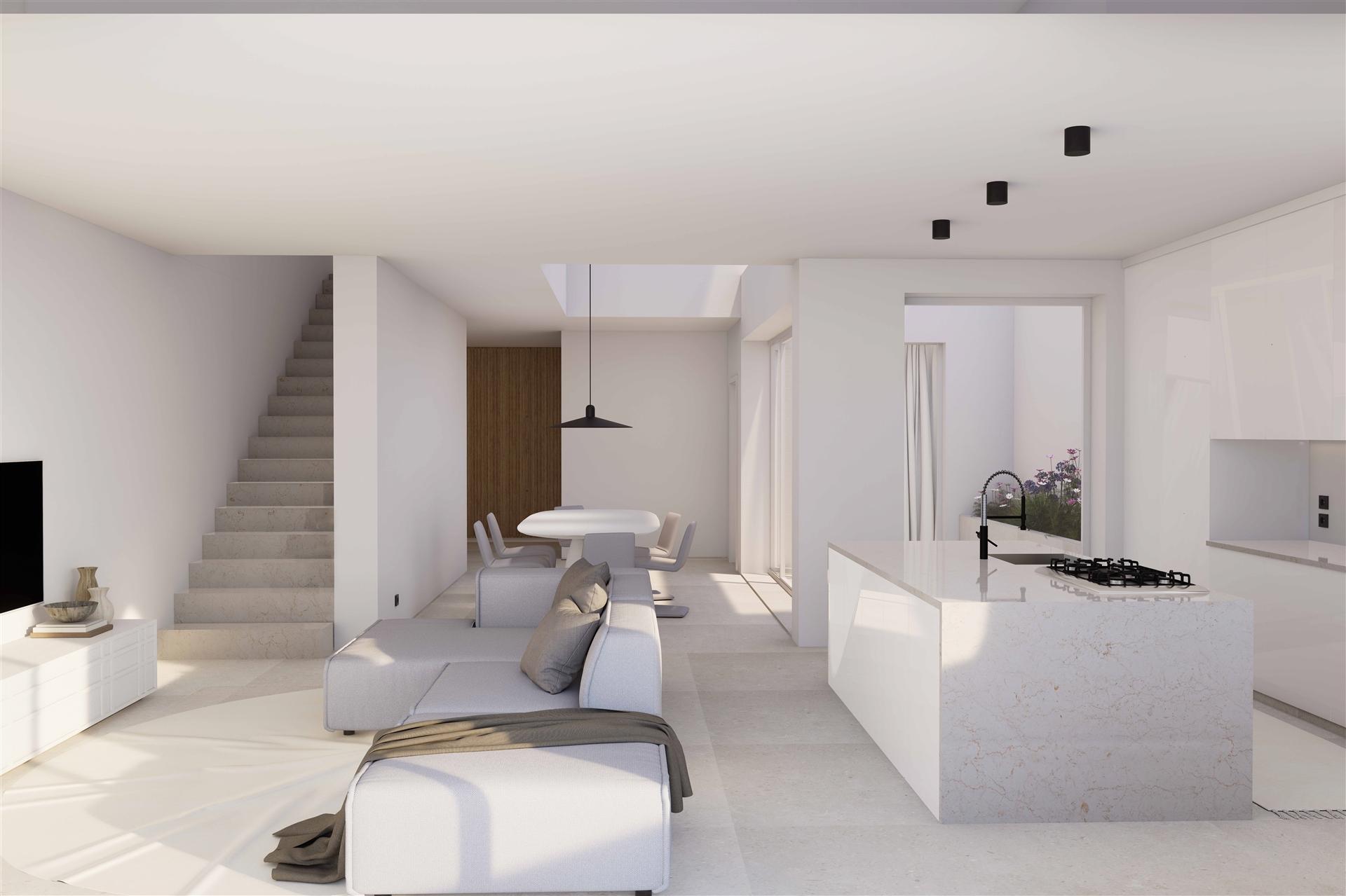 Moradia contemporânea T3+1 em construção