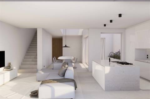 Moradia contemporânea T3+1 em construção