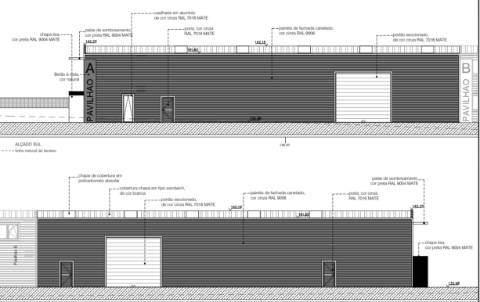 Pavilhão em Batalha com 370 m2