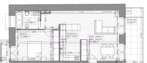 Apartamento T1 - Empreendimento Montanha Prestige