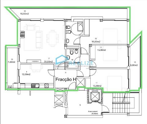 Apartamento T3 em construção