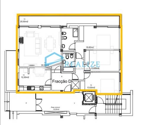 Apartamento T3 em construção