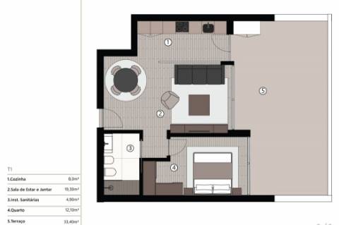 Apartamento T1 Venda em São Martinho,Funchal