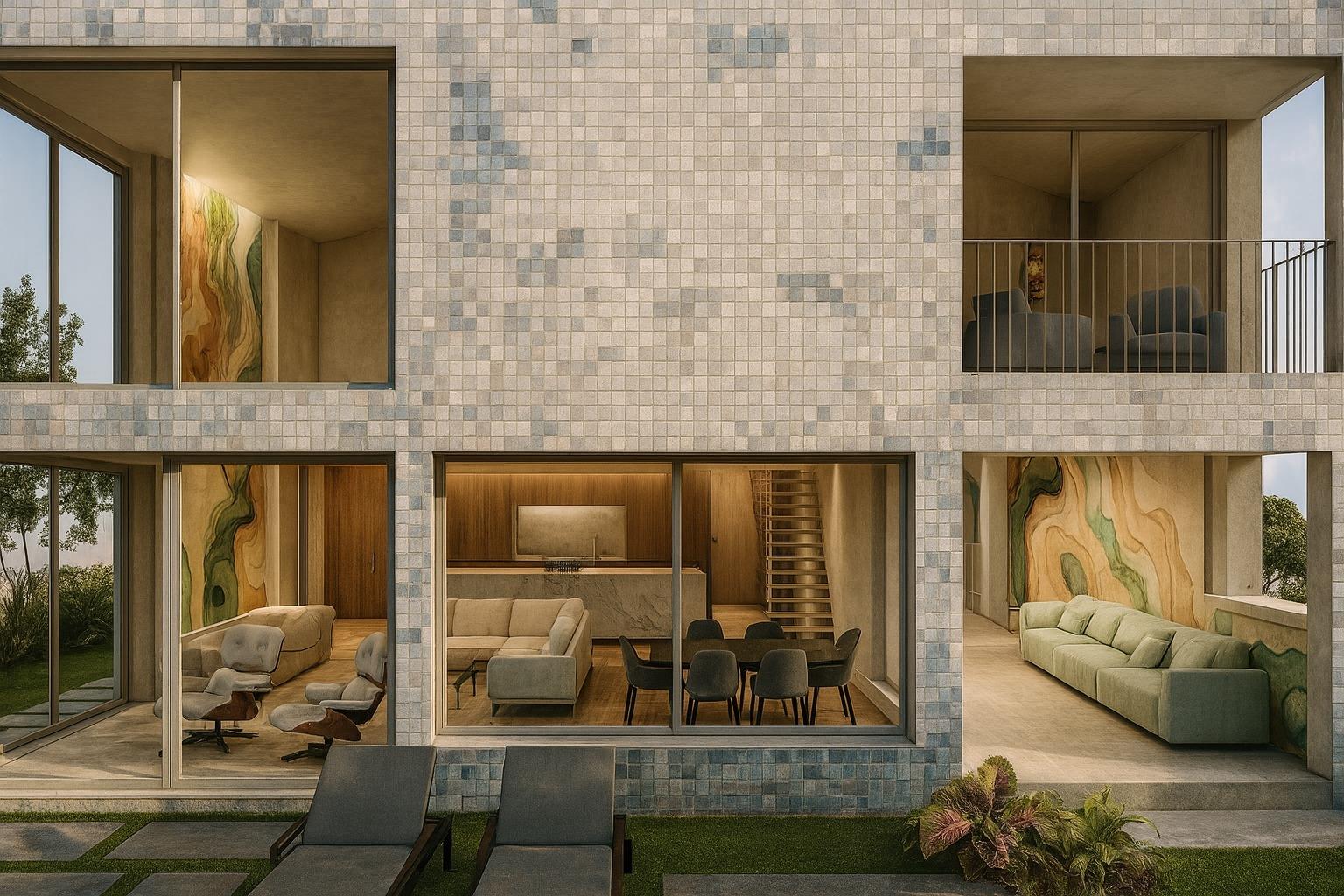 Moradia Contemporânea vista Baia Funchal