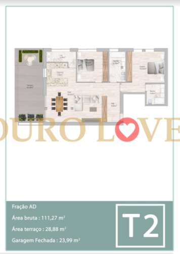 Apartamento T2 NOVO, Madalena, Vila Nova de Gaia