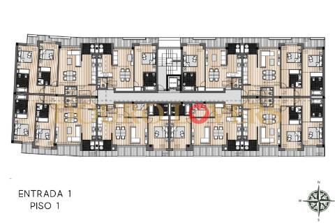 Apartamento T2 com terraço