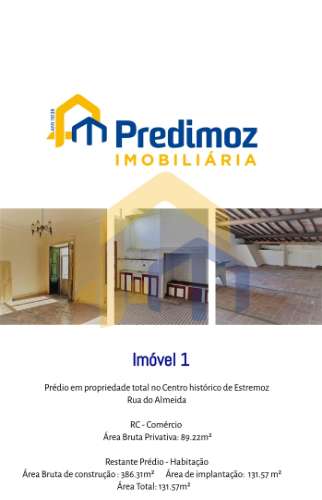 Venda conjunta de 2 Prédios em Estremoz