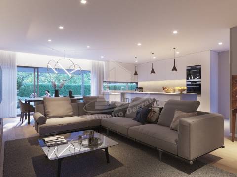 Moradia com garagem lateral em Palmeira, Braga