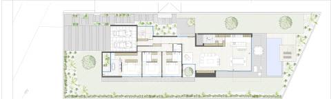 Individual térrea, com piscina